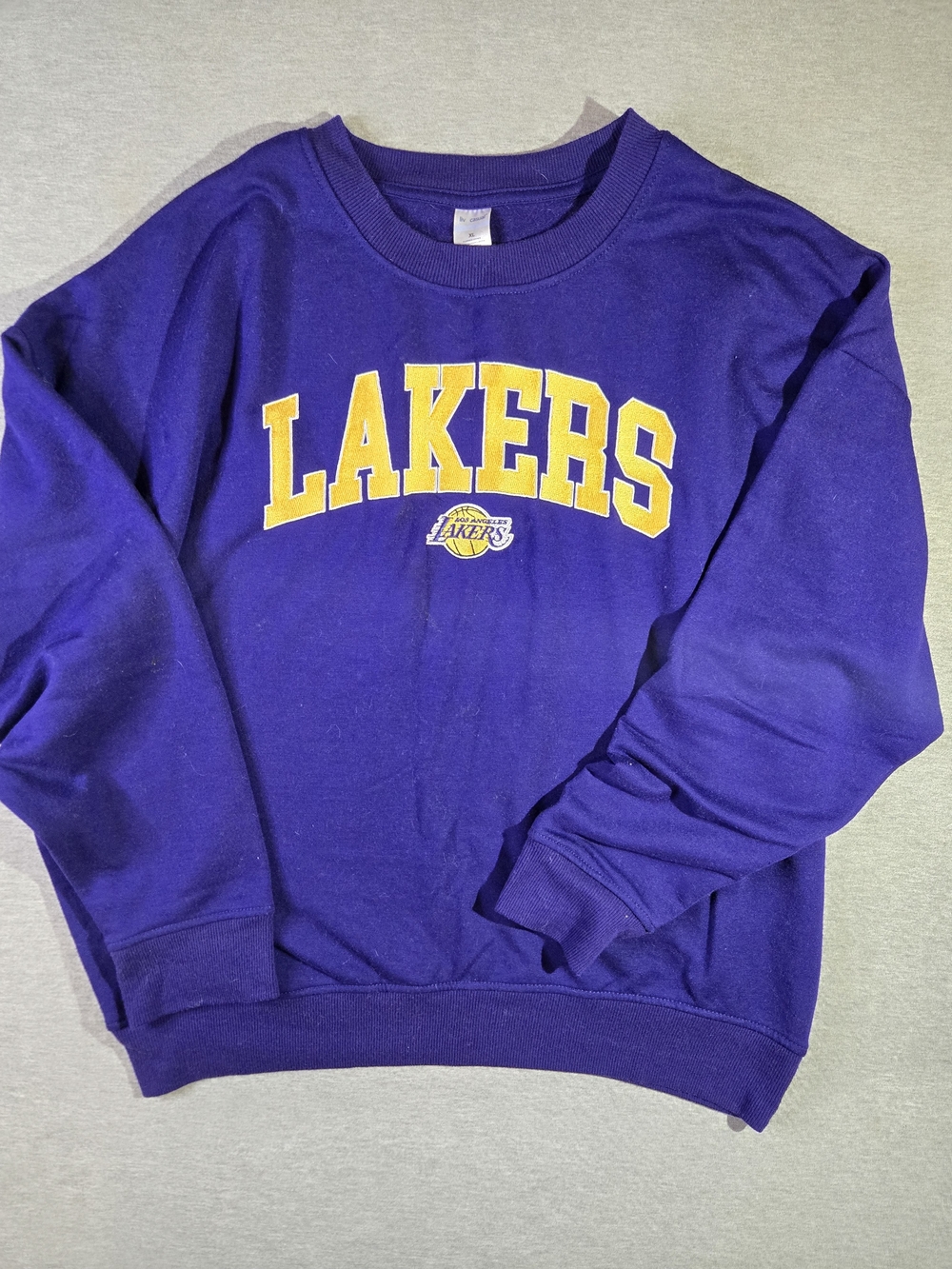 Purple Lakers Crewneck Sweatshirt - Women's Scoop/Crew Neck